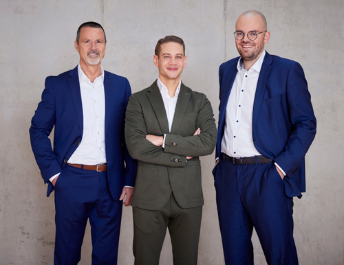 Dieter Wick, Yannick Berger, Maximilian Enkert